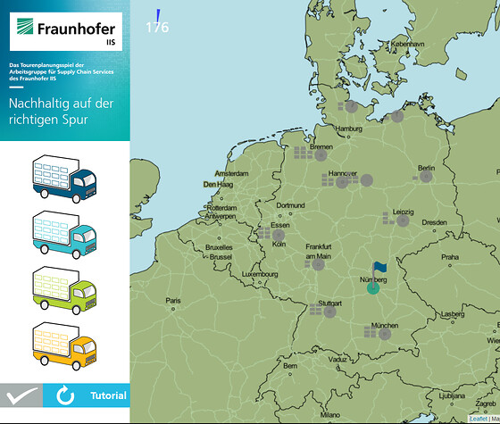 Nachhaltigkeit durch optimierte Tourenplanung und Produktionsplanung, © Fraunhofer IIS