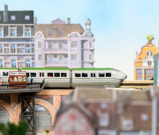 FUTURAILS-DDR-Monorail in Miniatur, © DB Museum/Uwe Niklas