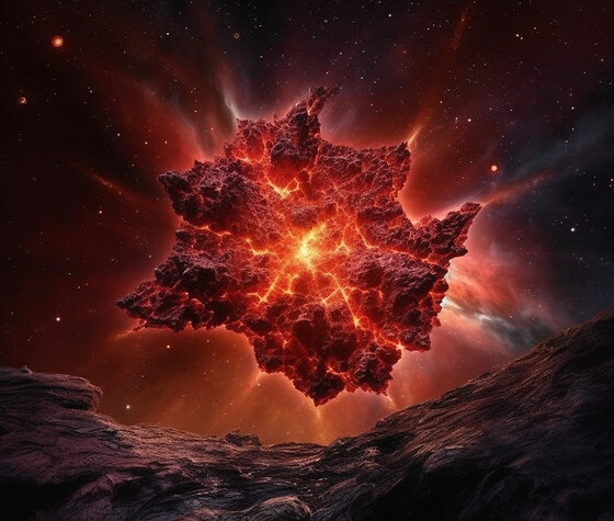Vom Sterben der Sterne - Weisse Zwerge, Neutronensterne und Schwarze Löcher, © 2023 Midjourney AI, FAU