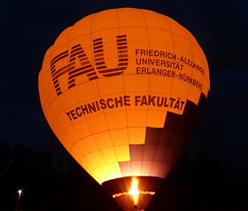 Ballonglühen mit dem FAU TF Heißluftballon, © CBI